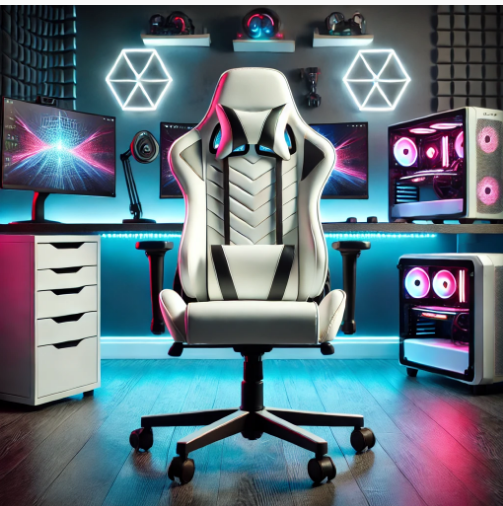 white gaming chair