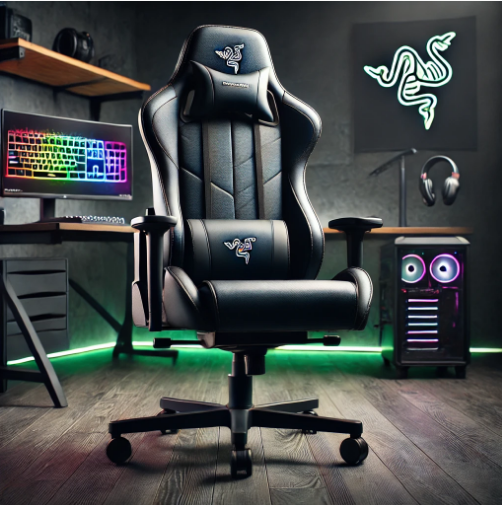 razer tarok pro gaming chair - black