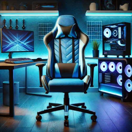 blue gaming chair