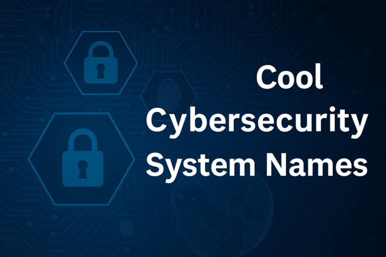 Cool Cybersecurity System Names That Command Attention in 2025
